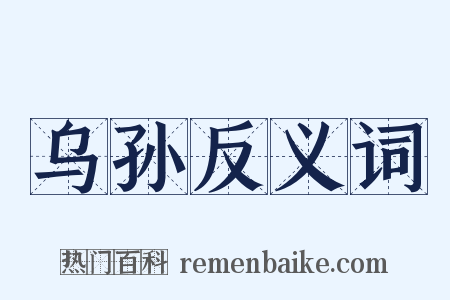 乌孙反义词是什么意思的图片